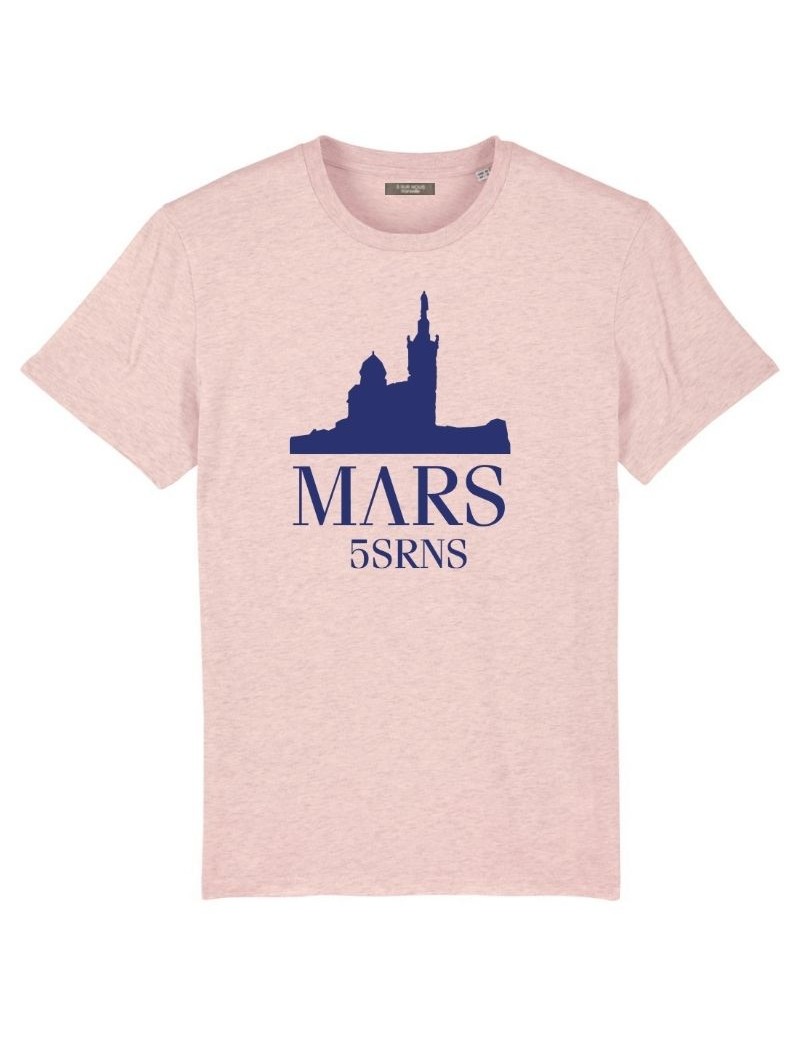 T-shirt 'MVRS' (rose chiné)