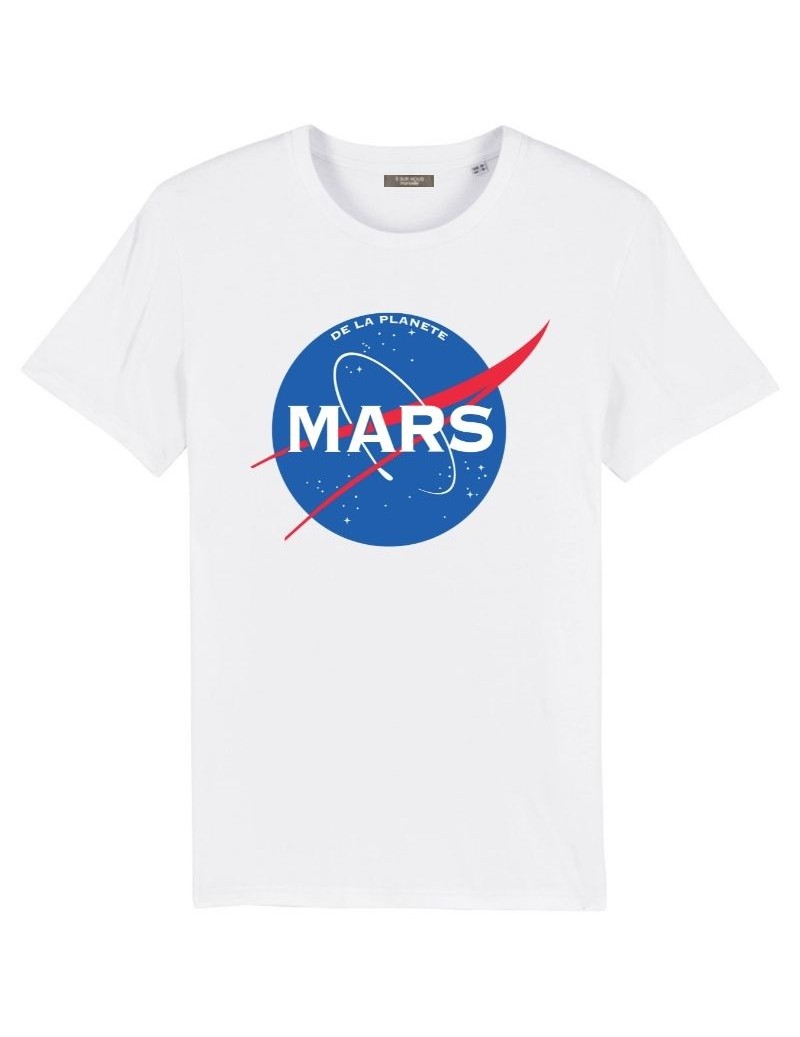 T-shirt 'Planète Mars' (blanc)