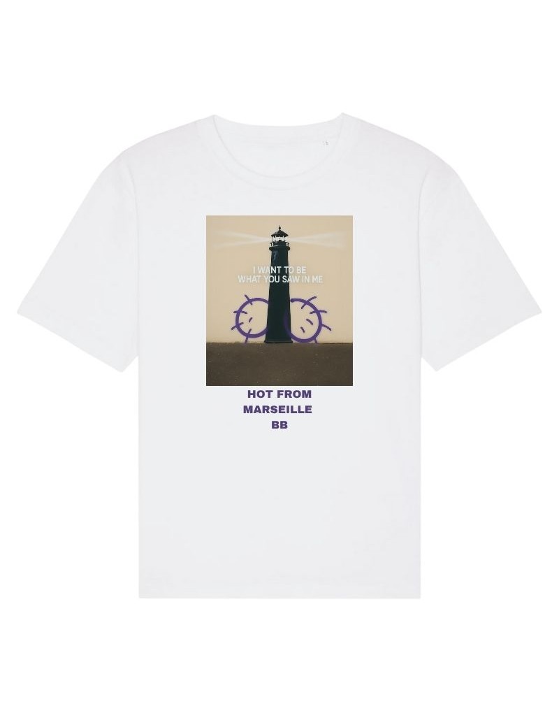 T-shirt 'BB anksy' (blanc)
